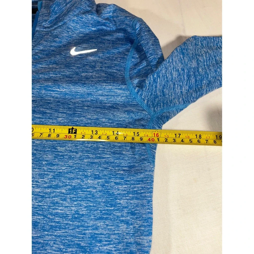Nike Running Dri-FIT Blue Space Dye Half‎ Zip Long Sleeve Top Women's XS